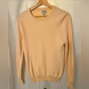 Men’s Jcrew Crewneck Pique stitch Sweater Light Pink
